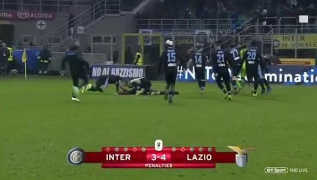 اهداف مباراة انتر ميلان ولاتسيو وركلات الترجيح في كأس ايطاليا