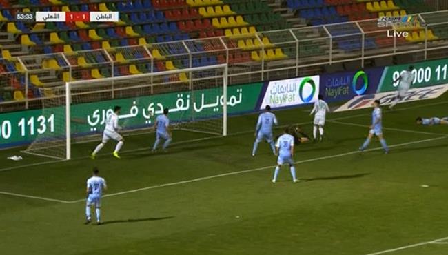 هدف الاهلي الثاني في مرمي الباطن 2 1 الدوري السعودي