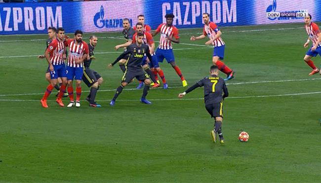 تصدي مذهل من اوبلاك امام صاروخية رونالدو في مباراة يوفنتوس واتلتيكو مدريد