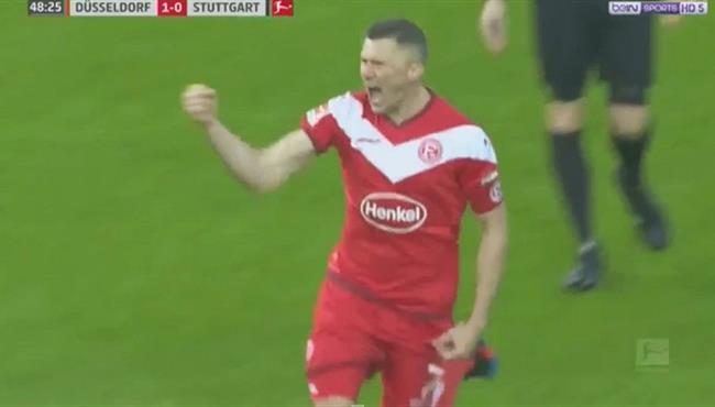 هدف عالمي في مباراة فورتونا دوسلدورف وشتوتجارت