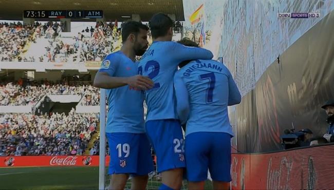 هدف فوز اتلتيكو مدريد علي رايو فاليكانو 1 0 جريزمان