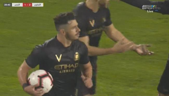 هدف النصر الاول في مرمي التعاون بالدوري السعودي