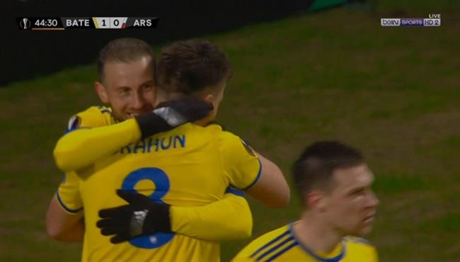 هدف فوز باتي بوريسوف علي ارسنال 1 0 الدوري الاوروبي