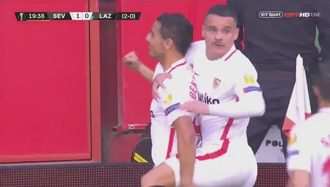 اهداف مباراة اشبيلية ولاتسيو 2 0 الدوري الاوروبي