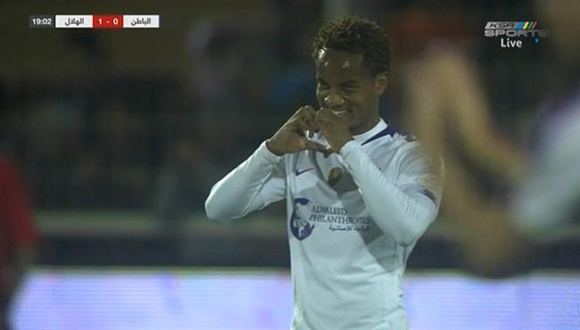 هدف الهلال الاول في مرمي الباطن بالدوري السعودي