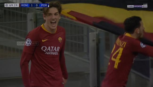 هدف روما الاول في مرمي بورتو بتعليق حفيظ دراجي