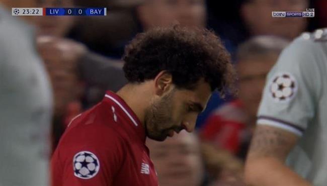 محمد صلاح يهدر هدف محقق امام بايرن ميونخ بدوري ابطال اوروبا
