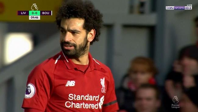 ملخص لمسات محمد صلاح في مباراة ليفربول وبورنموث