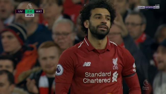 محمد صلاح يمر من مدافع واتفورد والحارس يحرمه من تسجيل هدف