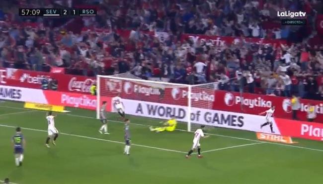 اهداف مباراة اشبيلية وريال سوسيداد 5 2 الدوري الاسباني