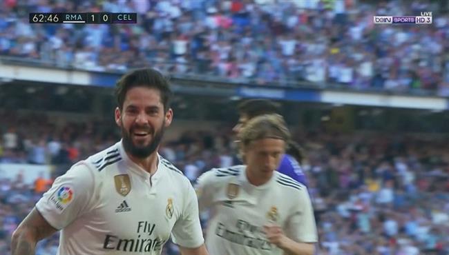 هدف ريال مدريد الاول في مرمي سيلتا فيجو بالدوري الاسباني