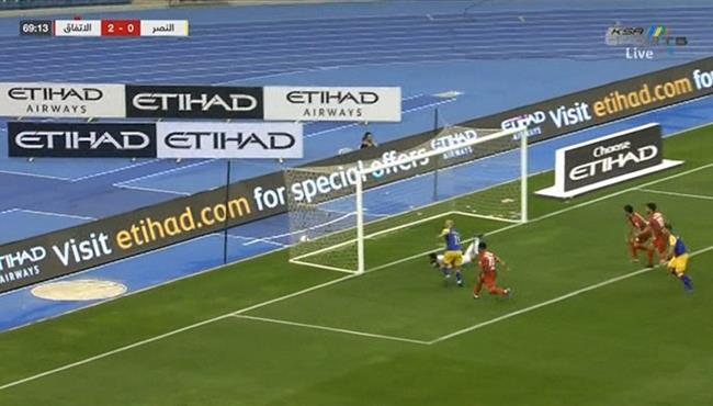 هدف النصر الاول في مرمي الاتفاق بالدوري السعودي
