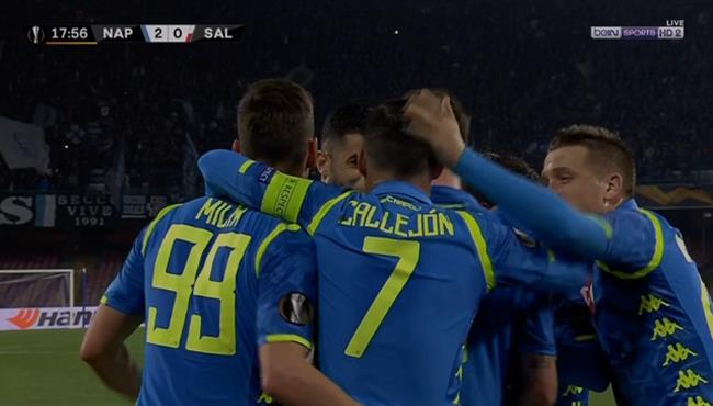 اهداف مباراة نابولي وسالزبورج 3 0 الدوري الاوروبي