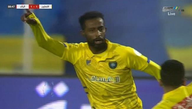 هدف تعادل التعاون مع الرائد 1 1 الدوري السعودي