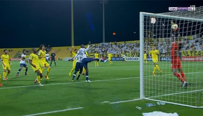 العارضة والحارس يحرمان النصر من تسجيل الهدف الاول في مرمي الوصل