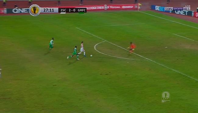 عمر السعيد يهدر انفراد تام امام جورماهيا بكاس الكونفدرالية