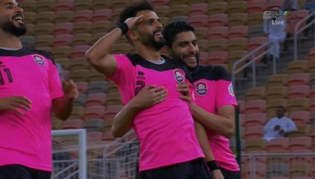 هدف الرائد الاول في مرمي الاهلي بالدوري السعودي
