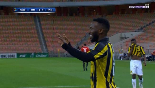 هدف الاتحاد الخامس في مرمي الريان بتعليق عصام الشوالي