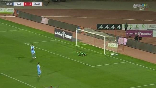 هدف الفيحاء الاول العالمي في مرمي الباطن بالدوري السعودي