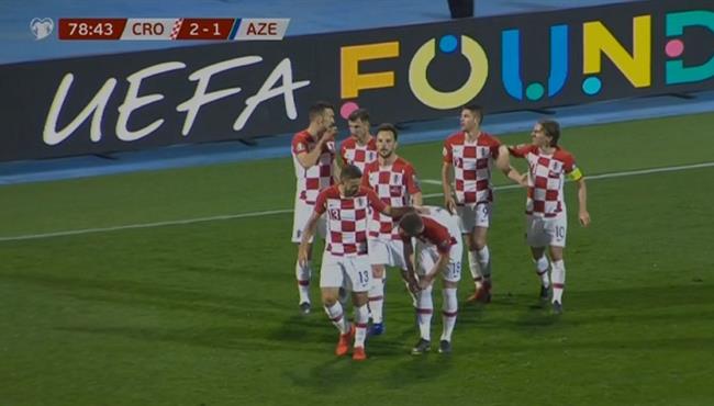 اهداف مباراة كرواتيا واذربيجان 2 1 تصفيات اليورو