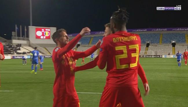 اهداف مباراة بلجيكا وقبرص 2 0 تصفيات اليورو