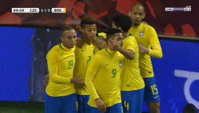 اهداف مباراة البرازيل والتشيك 3 1 مباراة ودية