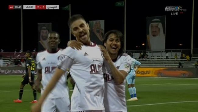 اهداف مباراة الاتحاد والفيصلي 2 3 الدوري السعودي