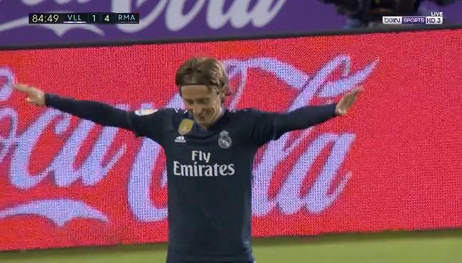 هدف ريال مدريد الرابع في مرمي بلد الوليد 4 1 مودريتش