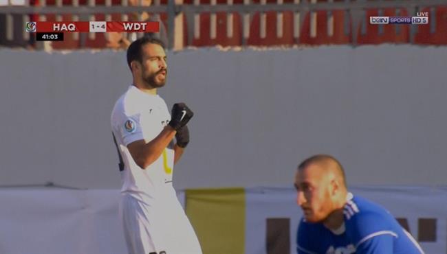 بهاء فيصل يسجل هاتريك في 5 دقائق بمباراة الوحدات وهلال القدس