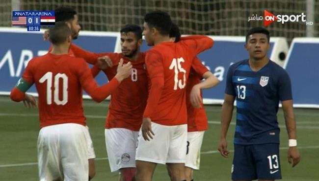 هدف مصر الثاني في مرمي امريكا الاوليمبي