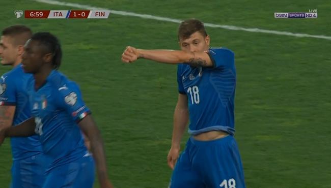 هدف ايطاليا الاول في مرمي فنلندا بتصفيات اليورو