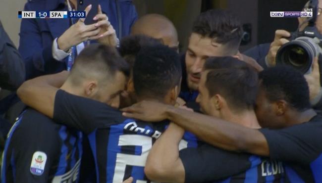 اهداف مباراة انتر ميلان وسبال 2 0 الدوري الايطالي