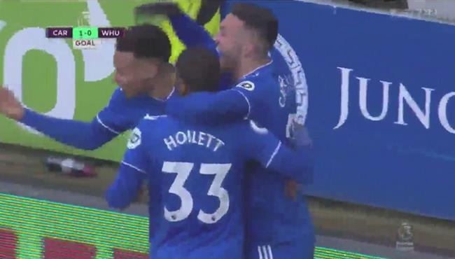 اهداف مباراة كارديف سيتي ووست هام 2 0 الدوري الانجليزي