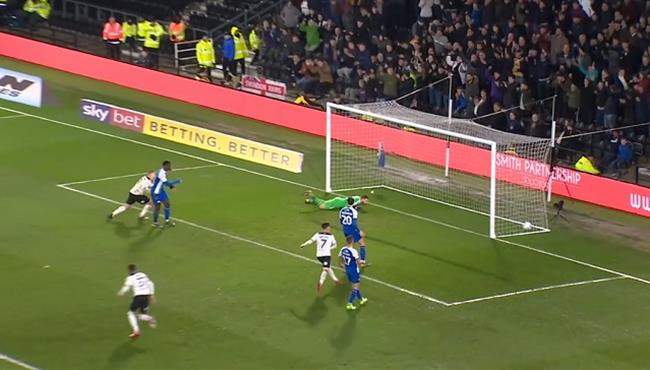 هدف م ذهل في مباراة ويجان وديربي كاونتي بالتشامبيونشيب