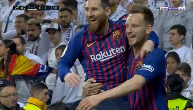 هدف برشلونة الاول في مرمي ريال مدريد بتعليق رؤوف خليف