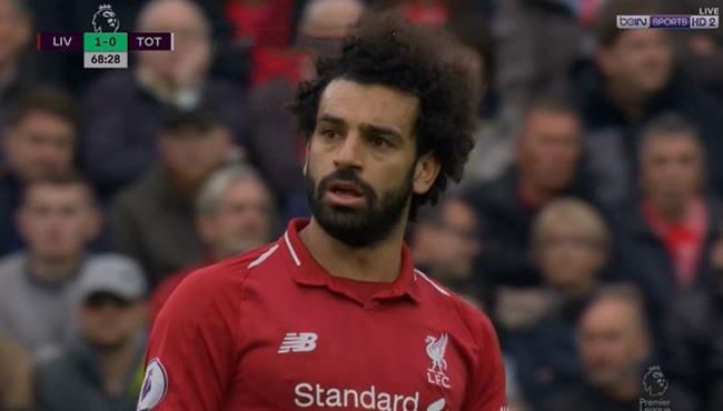محمد صلاح يهدر فرصة هدف امام توتنهام
