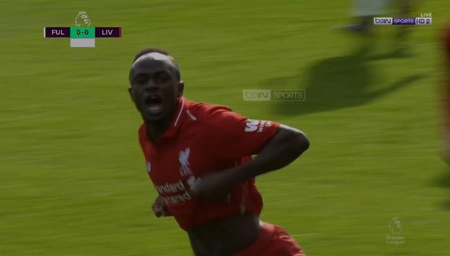 هدف ليفربول الاول في مرمي فولهام ساديو ماني