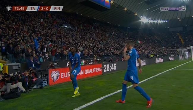 هدف ايطاليا الثاني في مرمي فنلندا بتصفيات اليورو