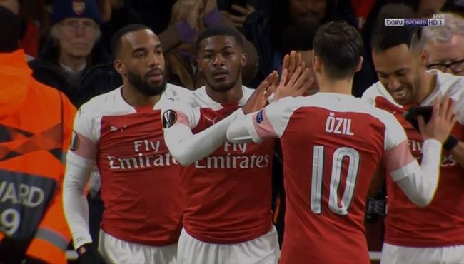 اهداف مباراة ارسنال ورين 3 0 الدوري الاوروبي