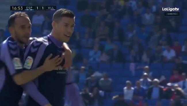 هدف رائع في مباراة اسبانيول وبلد الوليد في الدوري الاسباني