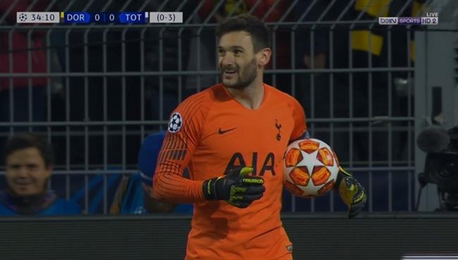 تصدي رائع من هوجو لوريس في مباراة توتنهام وبوروسيا دورتموند