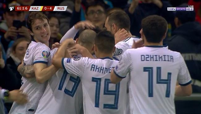 اهداف مباراة روسيا وكازاخستان 4 0 تصفيات اليورو
