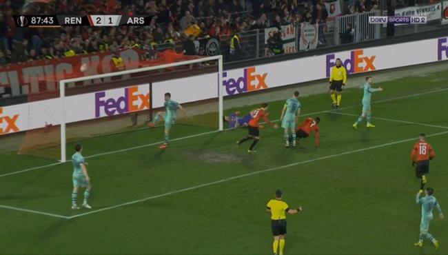 اهداف مباراة ارسنال ورين 1 3 الدوري الاوروبي