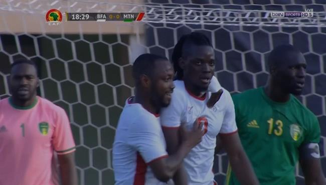 هدف صاروخي رائع في مباراة بوركينا فاسو وموريتانيا بتصفيات امم افريقيا