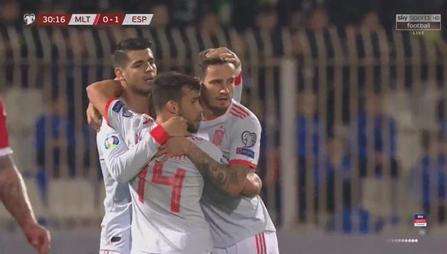 اهداف مباراة اسبانيا ومالطا 2 0 تصفيات اليورو