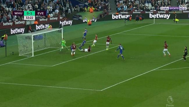 اهداف مباراة إيفرتون ووست هام 2 0 الدورى الانجليزى