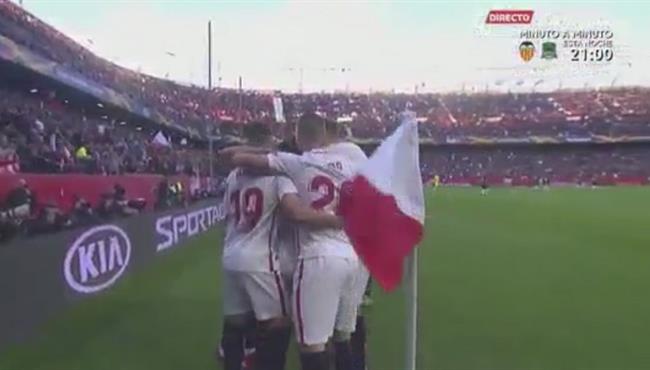 اهداف مباراة اشبيلية وسلافيا براج 2 2 الدوري الاوروبي