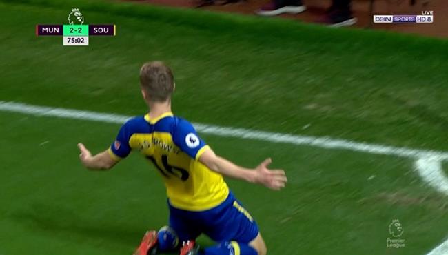 هدف تعادل ساوثهامبتون الرائع مع مانشستر يونايتد 2 2 الدوري الانجليزي