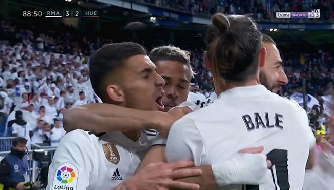 هدف ريال مدريد الثالث القاتل في مرمي هويسكا 3 2 كريم بنزيما