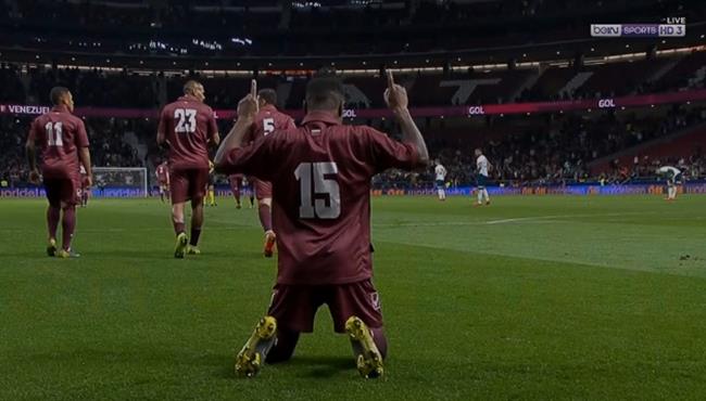 هدف ثاني رائع لـ فنزويلا في مرمي الارجنتين
